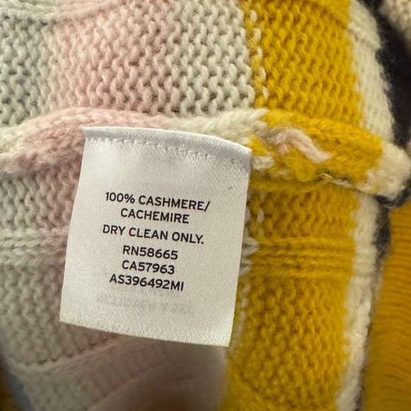 1901 100% Cashmere Striped Sweater - Picture 5 of 5